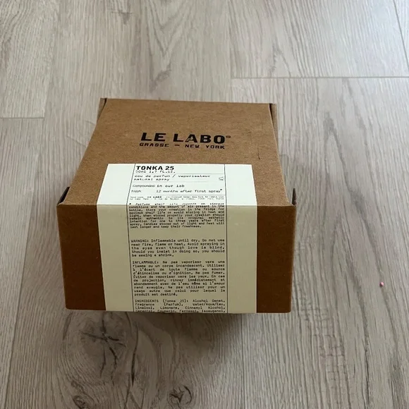 Empty Bottle Le Labo Tonka 25 Eau De Parfum 50ml 1.7 Oz - Picture 4 of 5